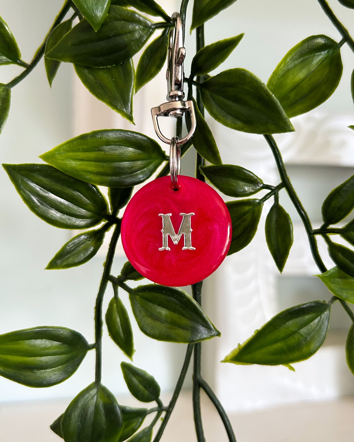 Circle Resin ID Dog Tag / Pet Tag / Keyring