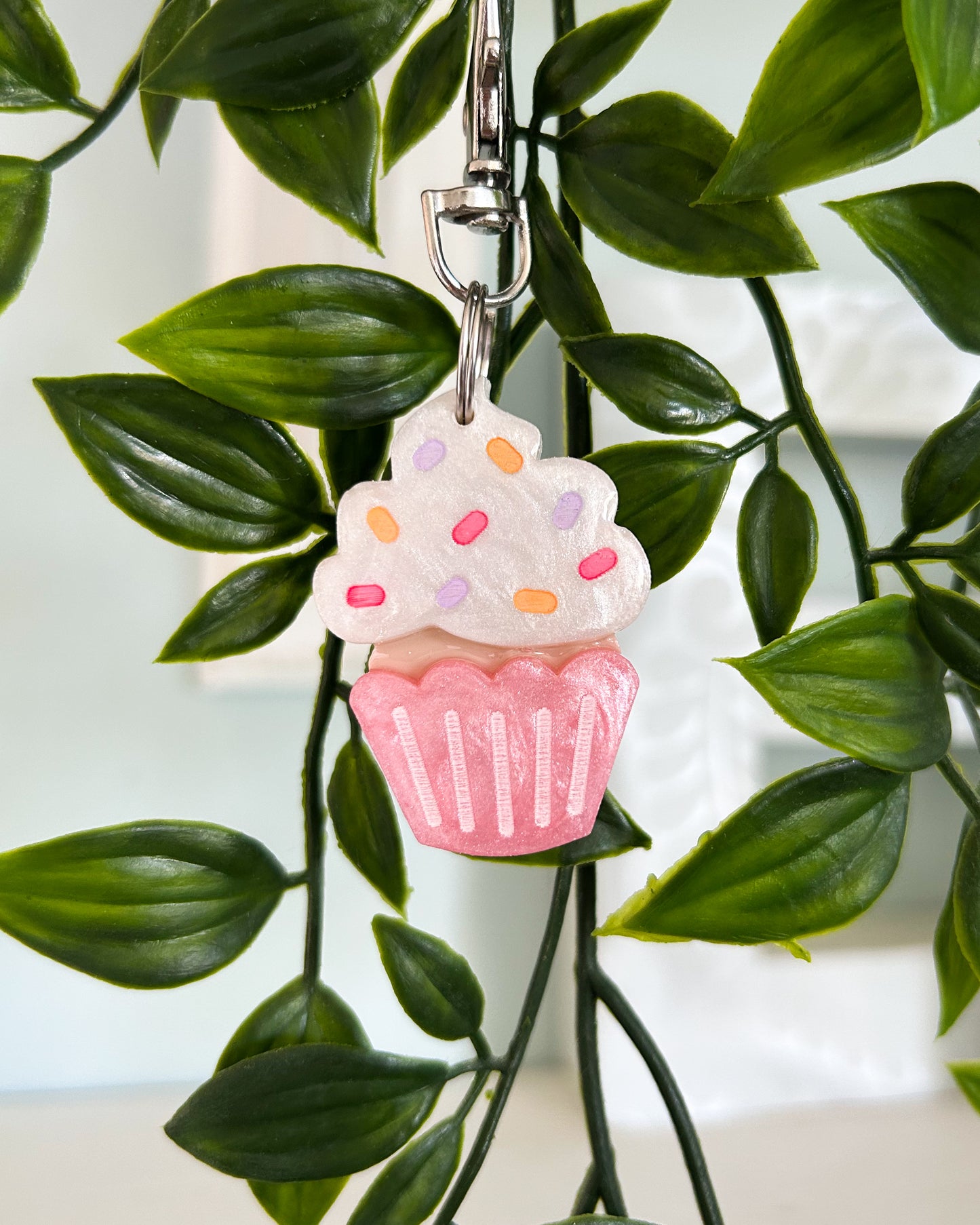 Cupcake Resin ID Dog Tag / Pet Tag / Keyring