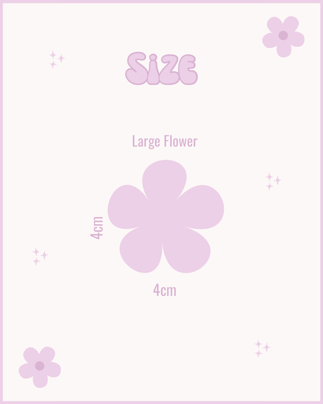 Flower (Flat) Resin ID Dog Tag / Pet Tag / Keyring