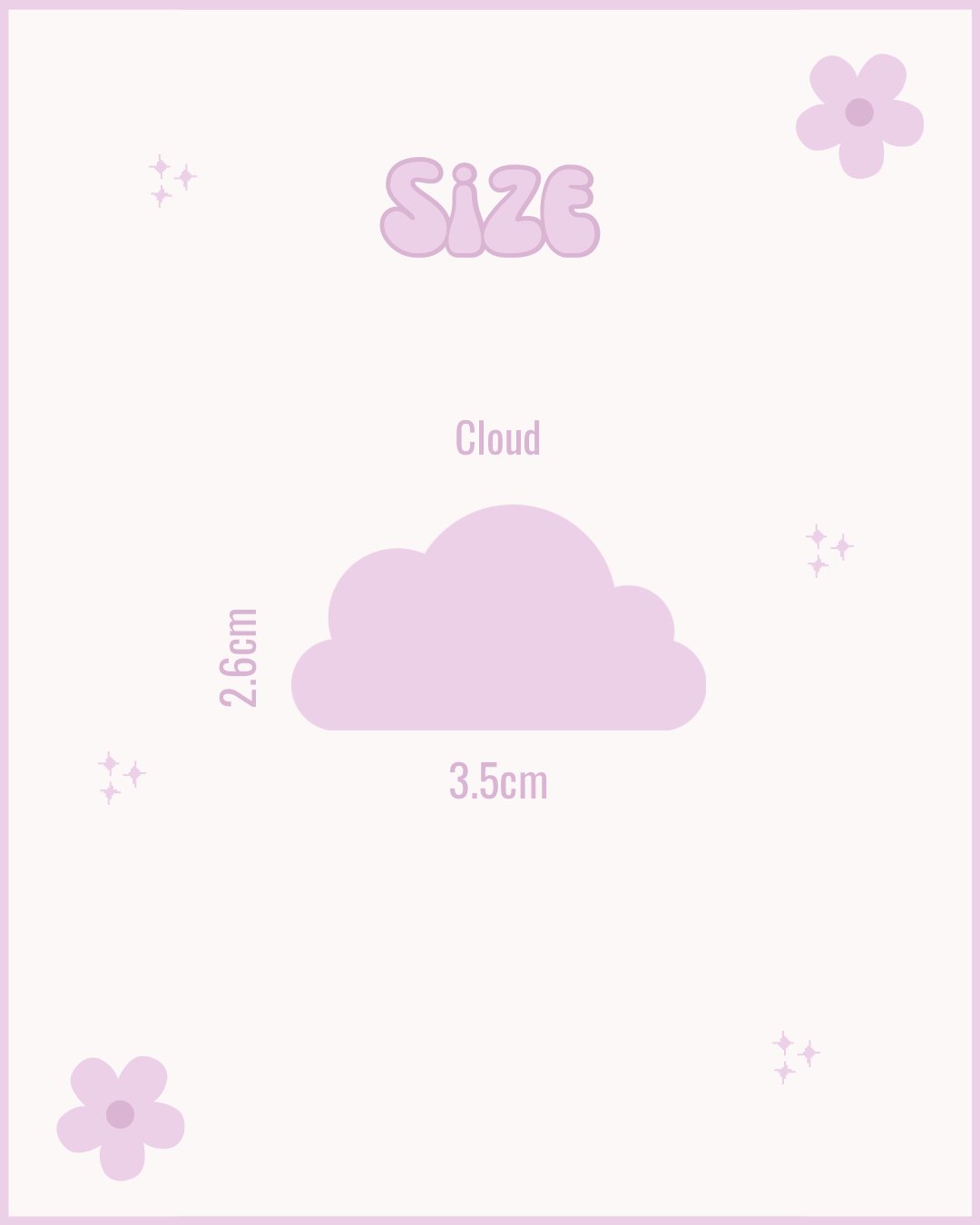 Cloud Resin ID Dog Tag / Pet Tag / Keyring