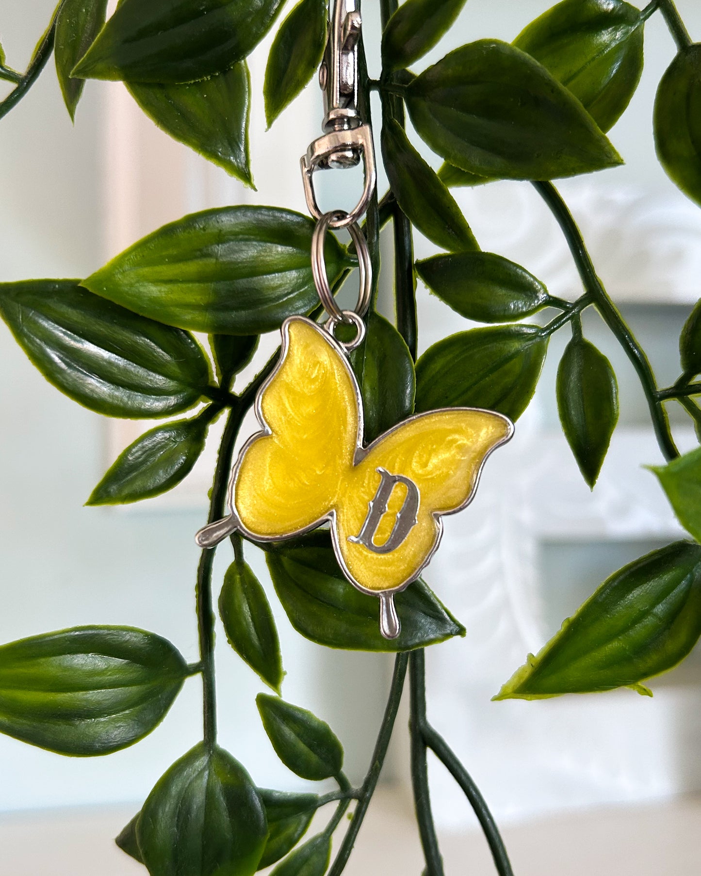 Butterfly Resin ID Dog Tag / Pet Tag / Keyring
