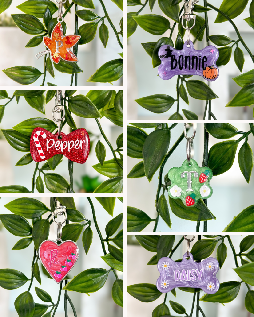 Custom Resin ID Dog Tag / Pet Tag / Keyring