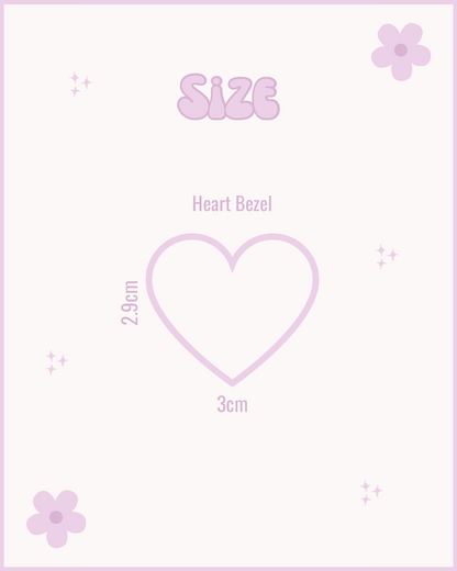 Heart Resin ID Dog Tag / Pet Tag / Keyring