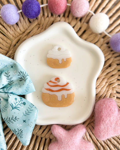 Cinnamon Bun Resin ID Dog Tag / Pet Tag / Keyring