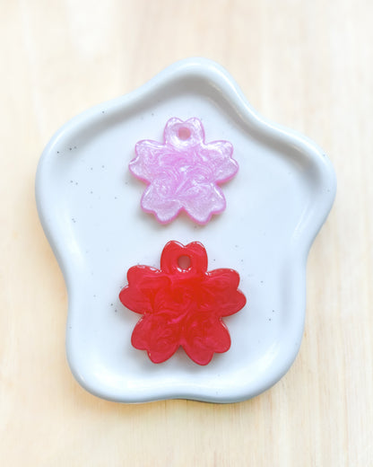 Blossom Resin ID Dog Tag / Pet Tag / Keyring