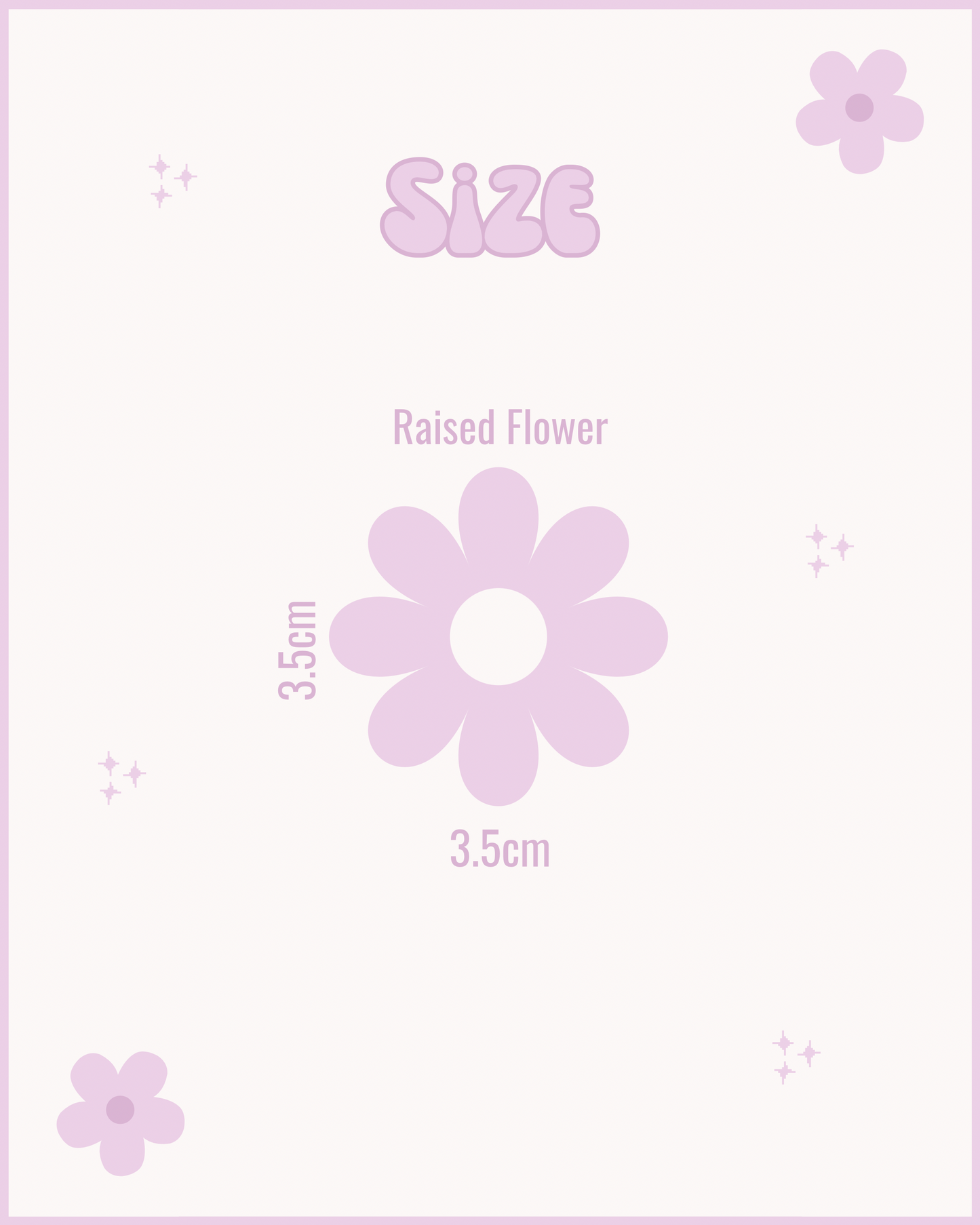 *NEW* Raised Flower Resin ID Dog Tag / Pet Tag / Keyring