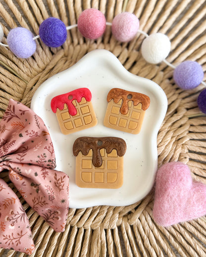 Waffle Resin ID Dog Tag / Pet Tag / Keyring