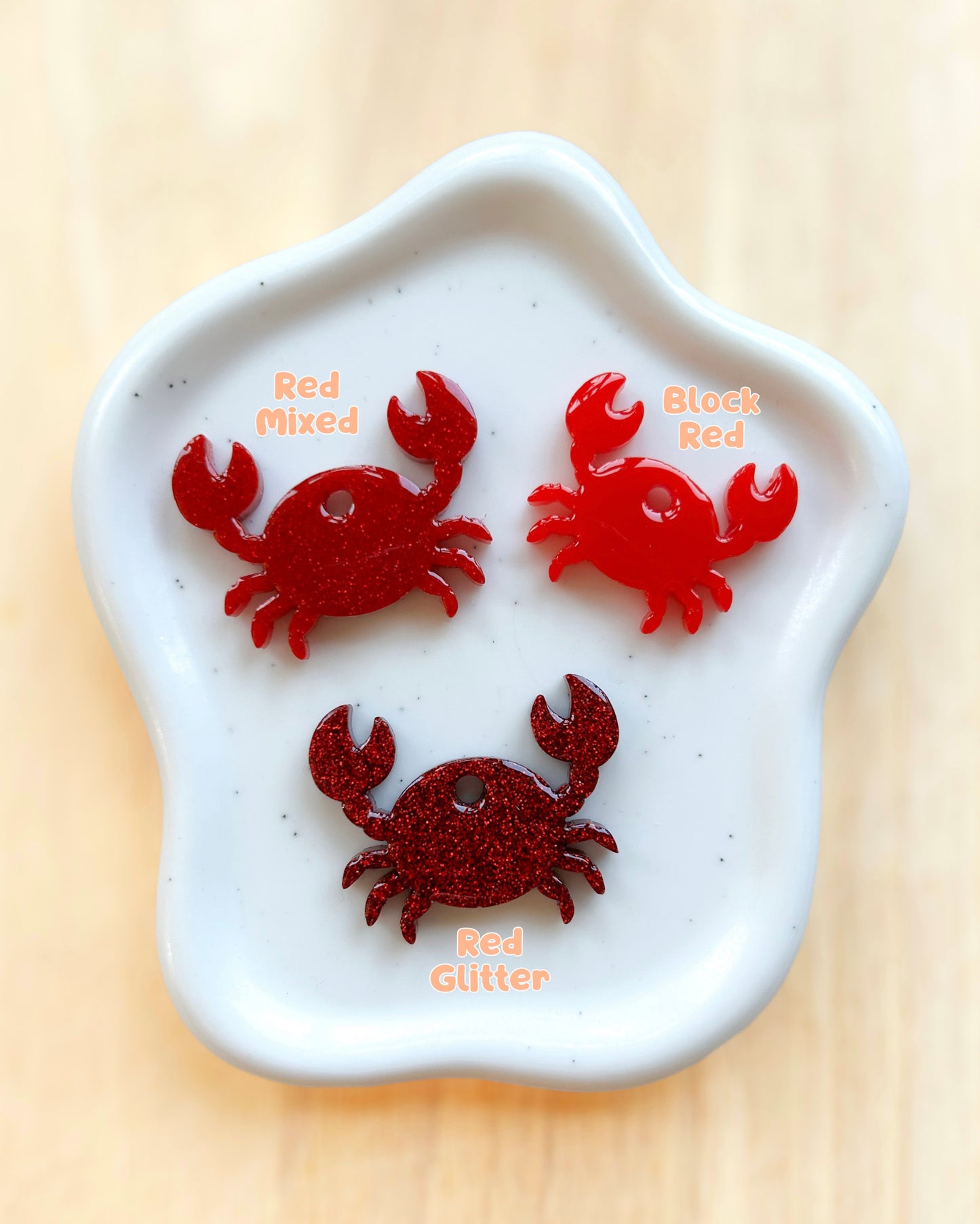 Crab Resin ID Dog Tag / Pet Tag / Keyring