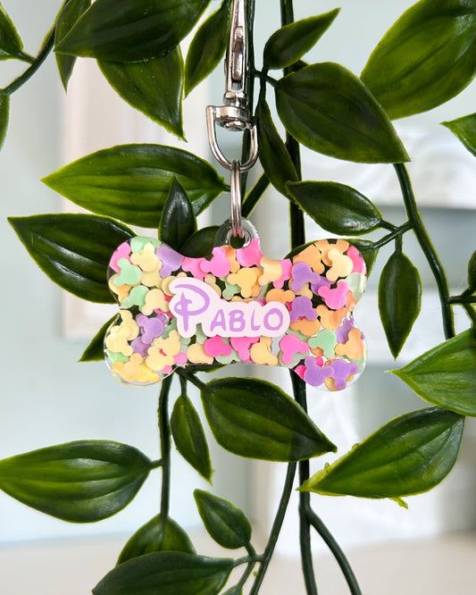Rainbow Mice Resin ID Dog Tag / Pet Tag / Keyring