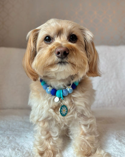 Daisy Resin ID Dog Tag / Pet Tag / Keyring