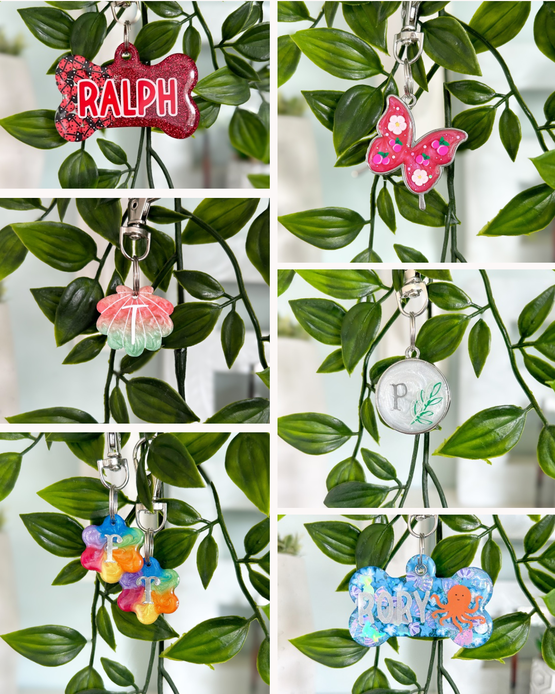 Custom Resin ID Dog Tag / Pet Tag / Keyring