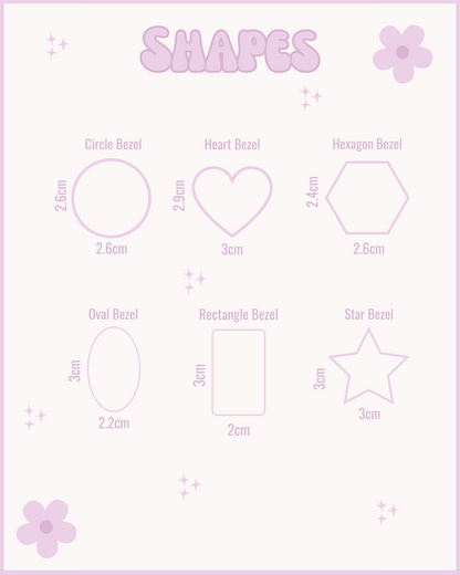 Crushed Metal Bezel Resin ID Dog Tag / Pet Tag / Keyring