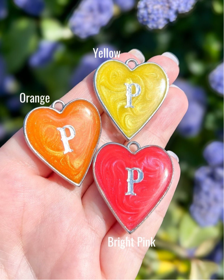 Heart Resin ID Dog Tag / Pet Tag / Keyring