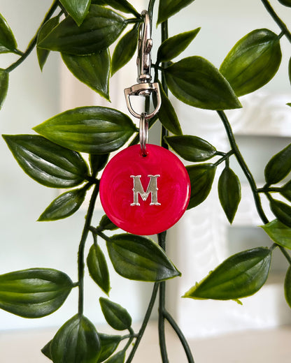 Circle Resin ID Dog Tag / Pet Tag / Keyring