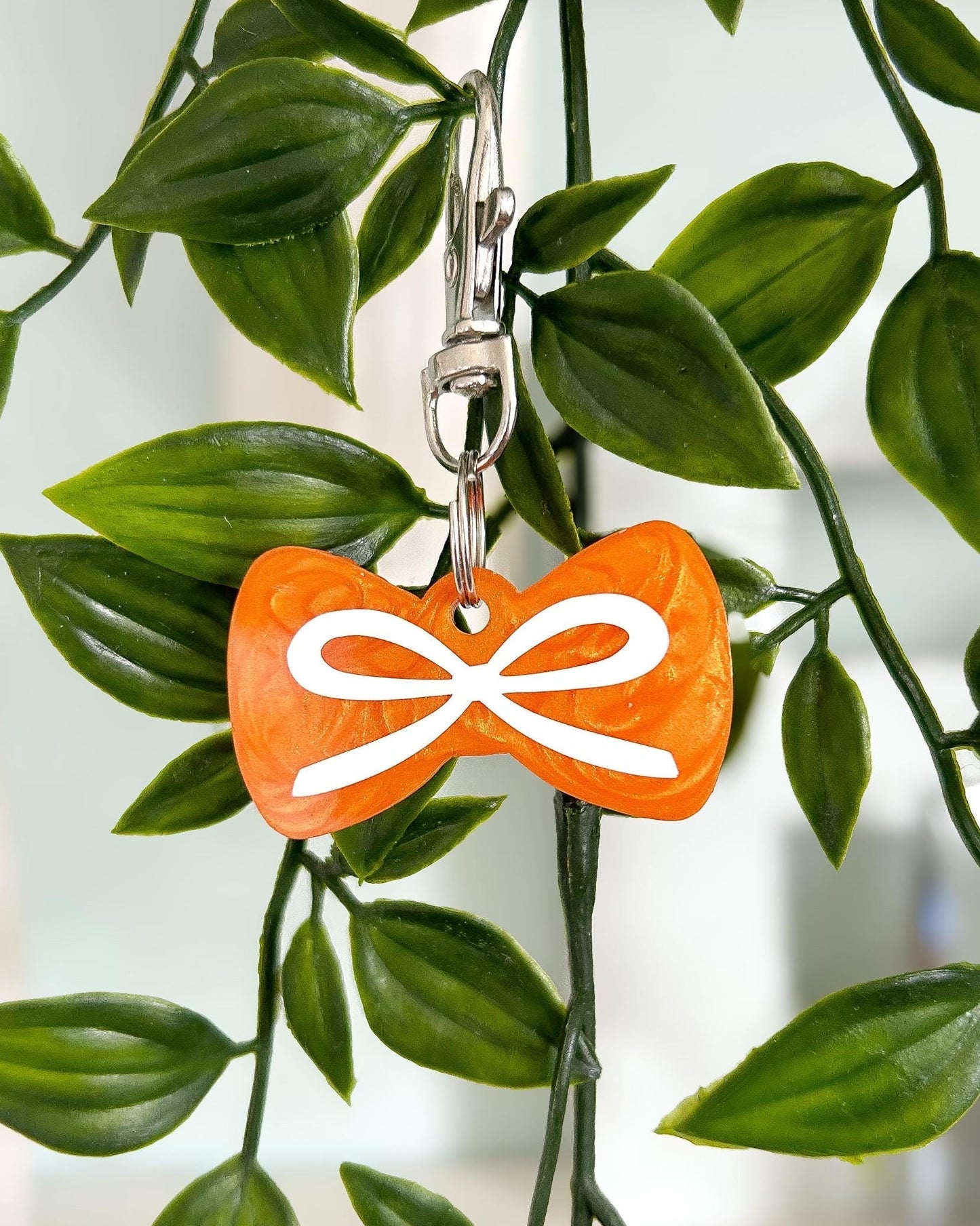 Bow Tie Resin ID Dog Tag / Pet Tag / Keyring