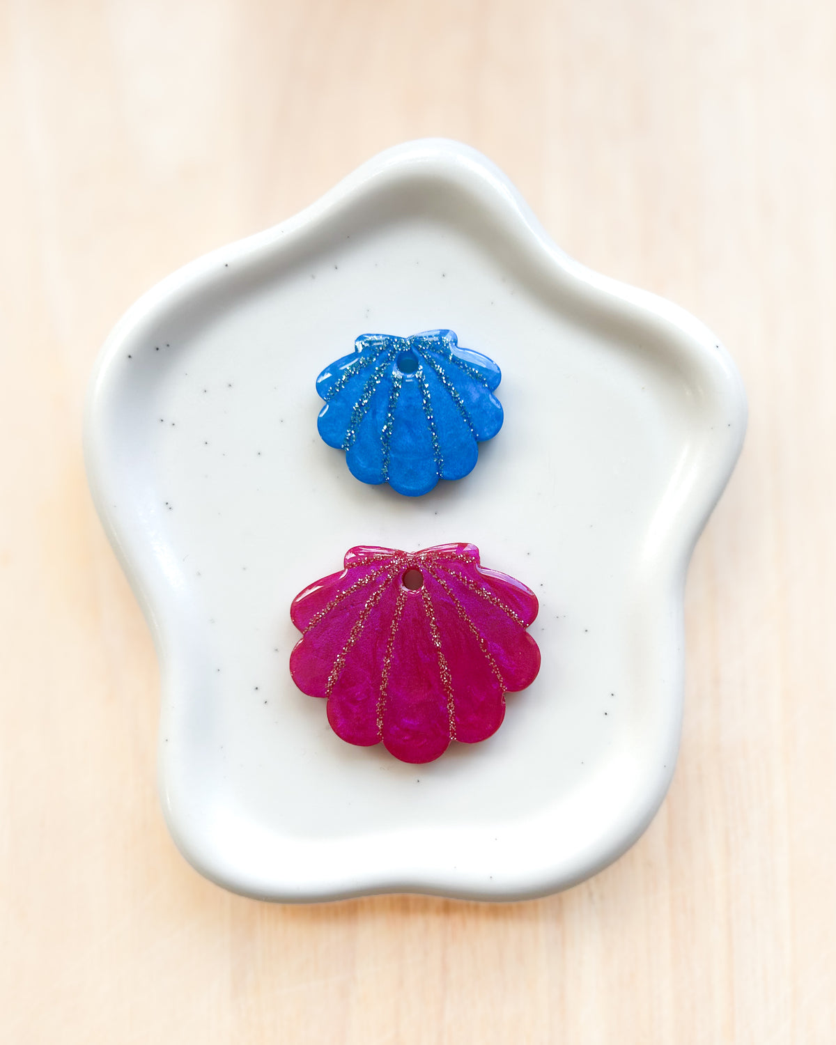 NEW Seashell Resin ID Dog Tag / Pet Tag / Keyring