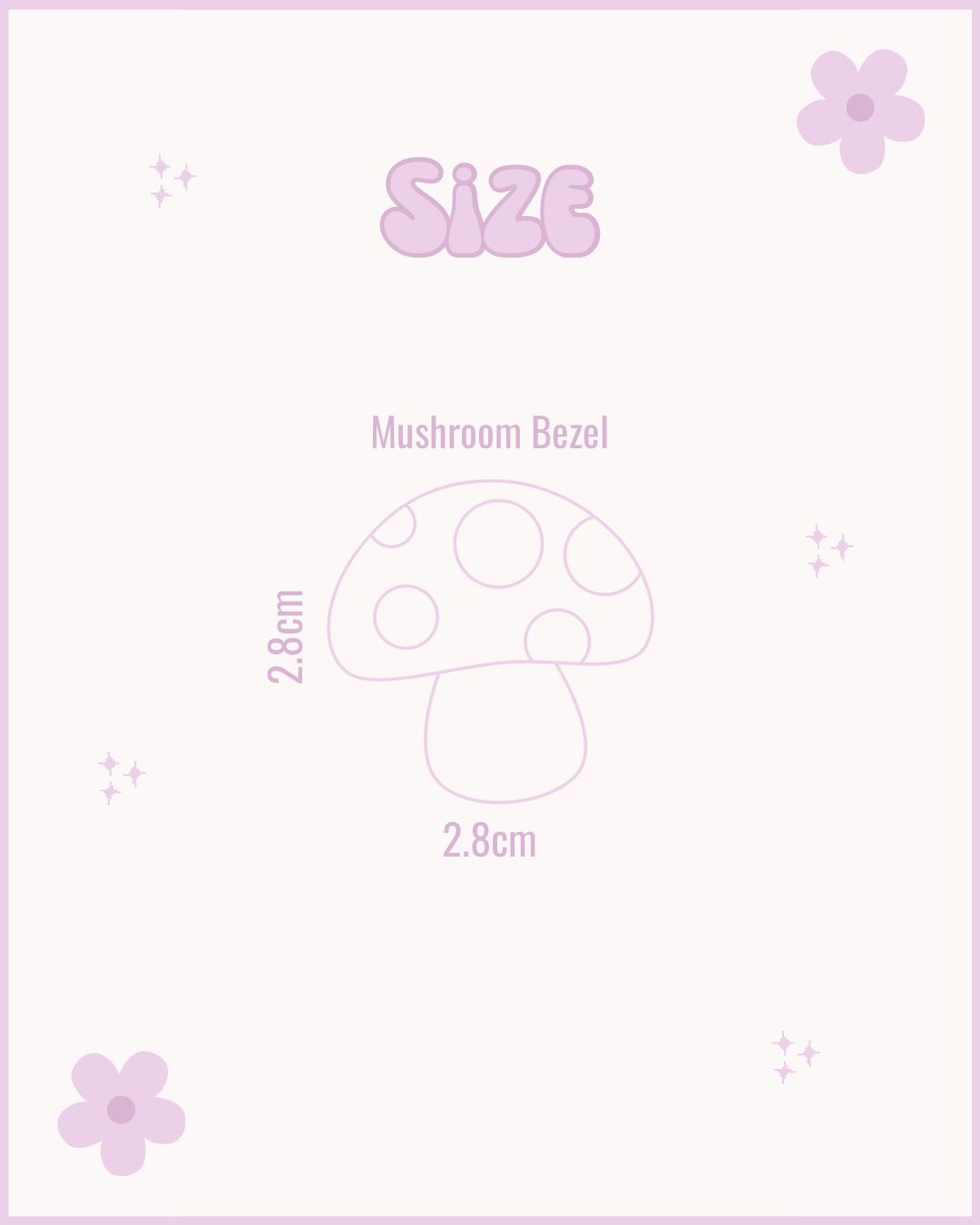 Mushroom Resin ID Dog Tag / Pet Tag / Keyring