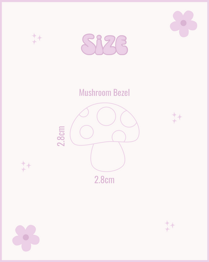 Mushroom Resin ID Dog Tag / Pet Tag / Keyring