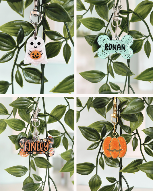 Halloween Mystery Resin ID Dog Tag / Pet Tag / Keyring