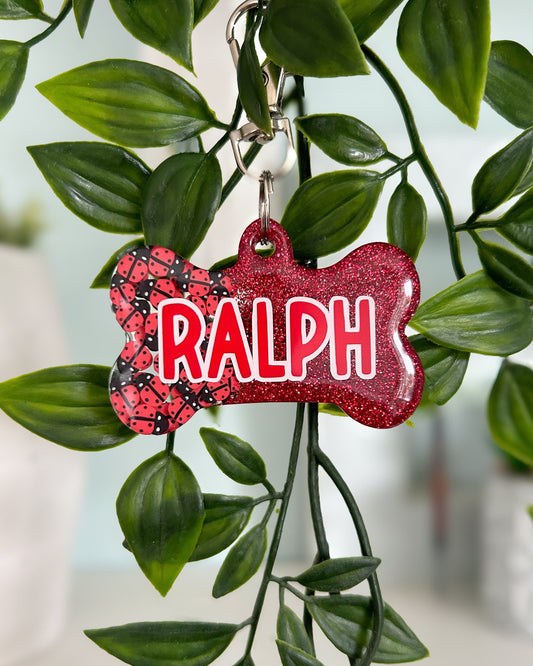 Custom Resin ID Dog Tag / Pet Tag / Keyring