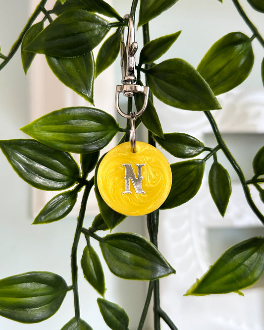 Circle Resin ID Dog Tag / Pet Tag / Keyring