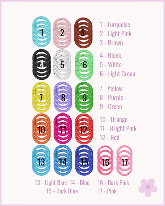 Metal Spring O Ring (Coloured)