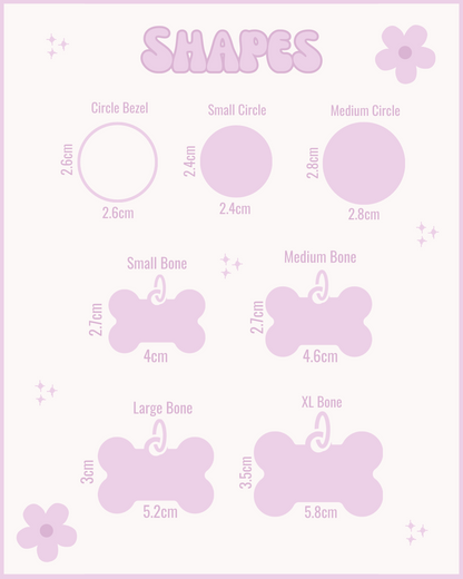 Mixed Fruits Resin ID Dog Tag / Pet Tag / Keyring