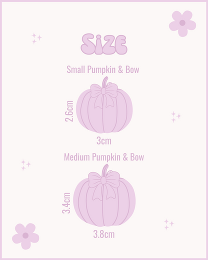 Pumpkin with Bow Resin ID Dog Tag / Pet Tag / Keyring