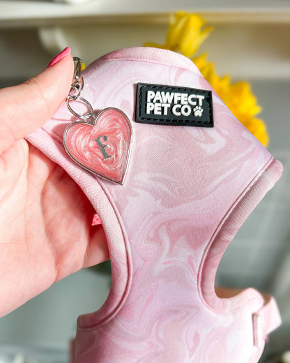 Heart Resin ID Dog Tag / Pet Tag / Keyring