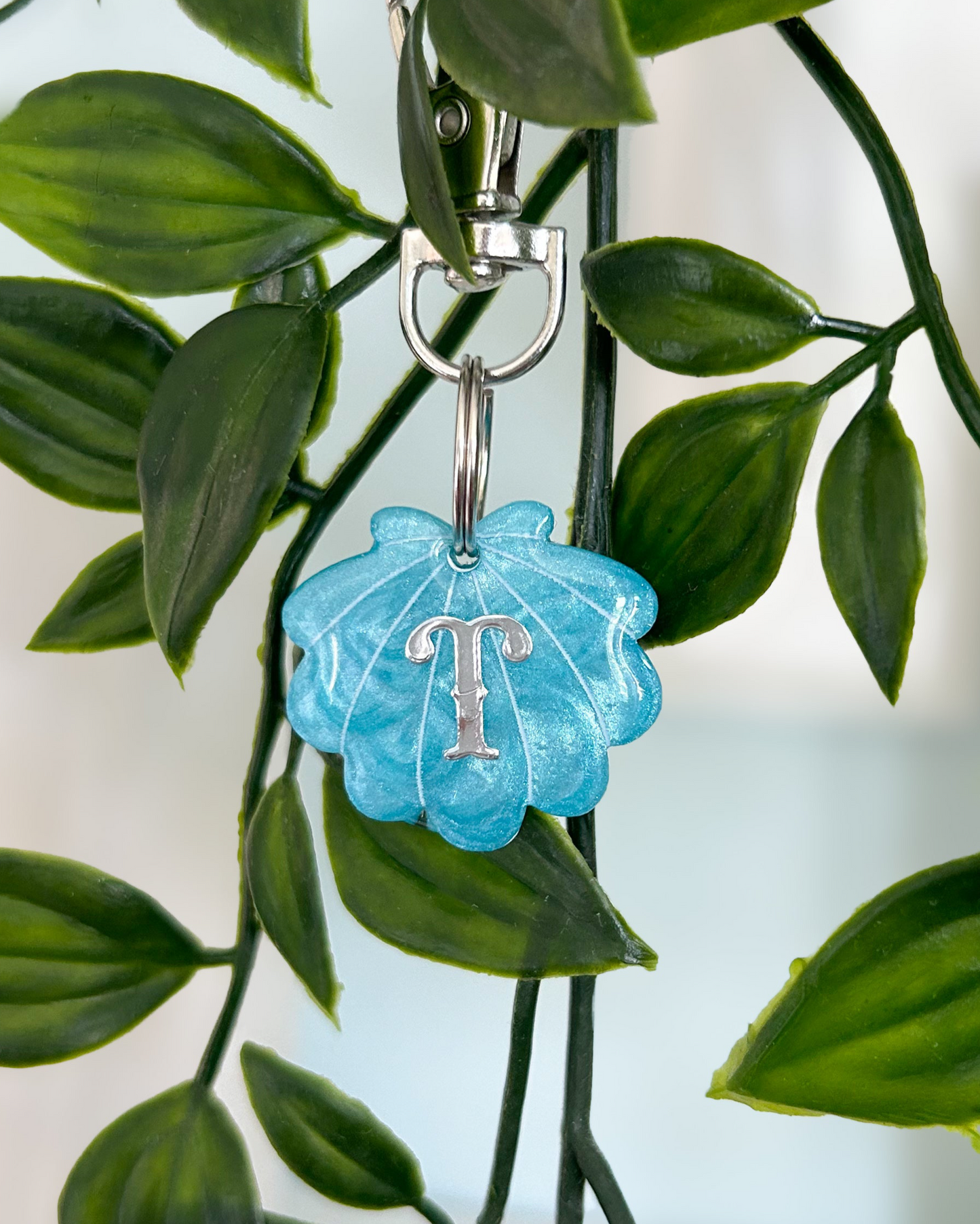 Seashell Resin ID Dog Tag / Pet Tag / Keyring