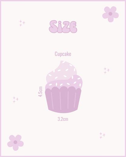 Cupcake Resin ID Dog Tag / Pet Tag / Keyring