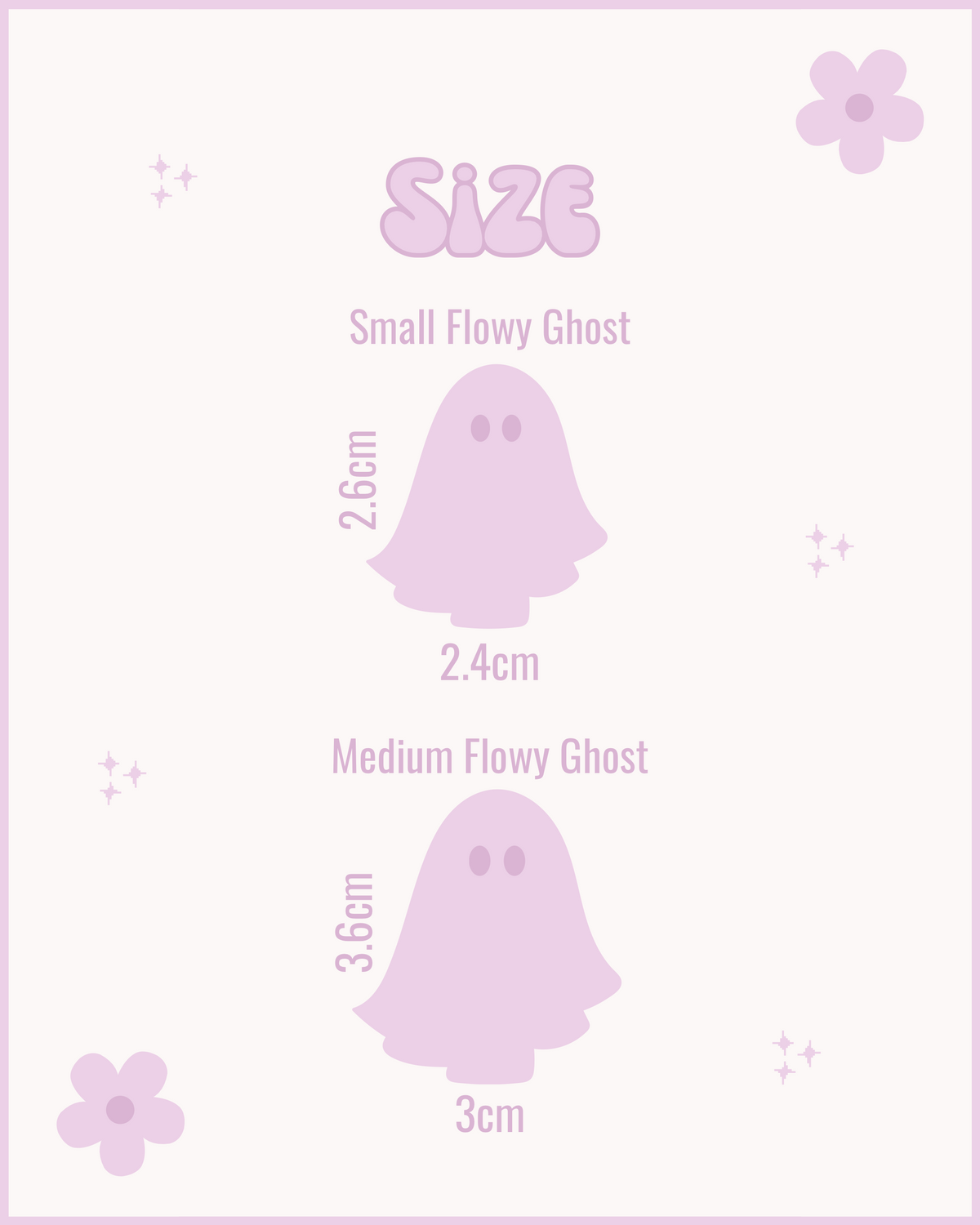 Flowy Ghost Resin ID Dog Tag / Pet Tag / Keyring