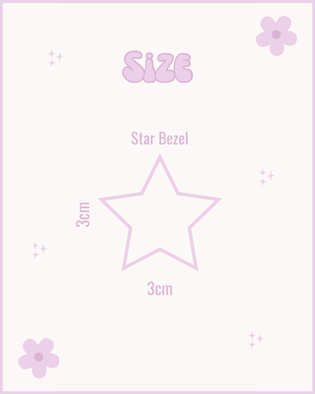 Star (Bezel) Resin ID Dog Tag / Pet Tag / Keyring