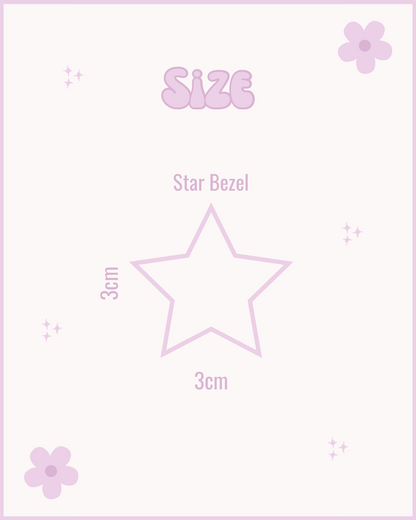 Star (Bezel) Resin ID Dog Tag / Pet Tag / Keyring
