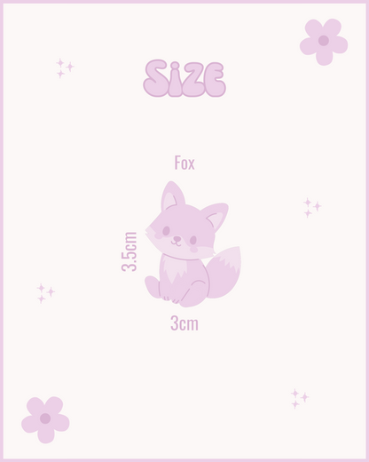 Evie the Fox Resin ID Dog Tag / Pet Tag / Keyring