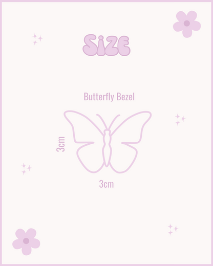 Butterfly Resin ID Dog Tag / Pet Tag / Keyring