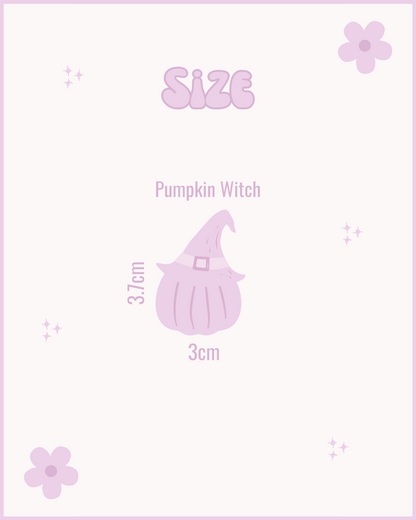 Witch Pumpkin Resin ID Dog Tag / Pet Tag / Keyring
