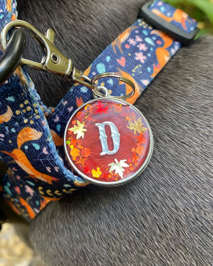 Autumn Wreath (Bezel) Resin ID Dog Tag / Pet Tag / Keyring