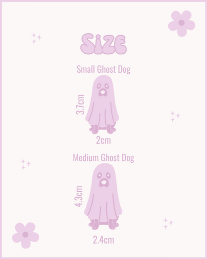 Ghost Dog Resin ID Dog Tag / Pet Tag / Keyring