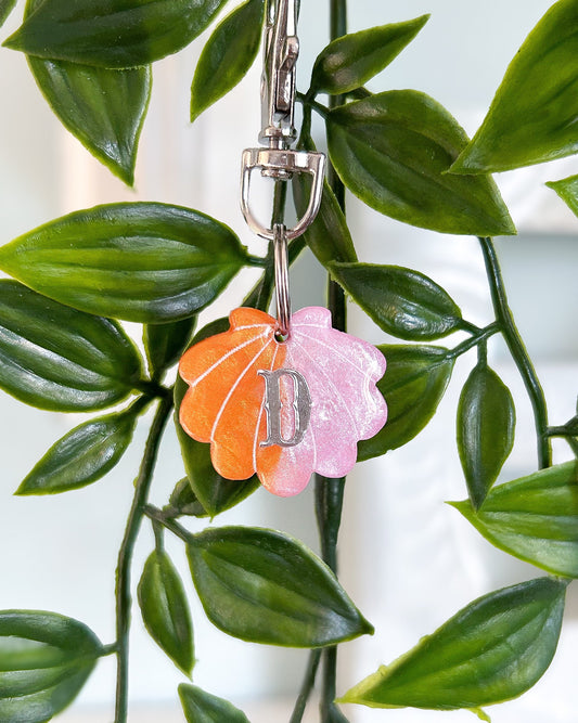 Seashell Resin ID Dog Tag / Pet Tag / Keyring