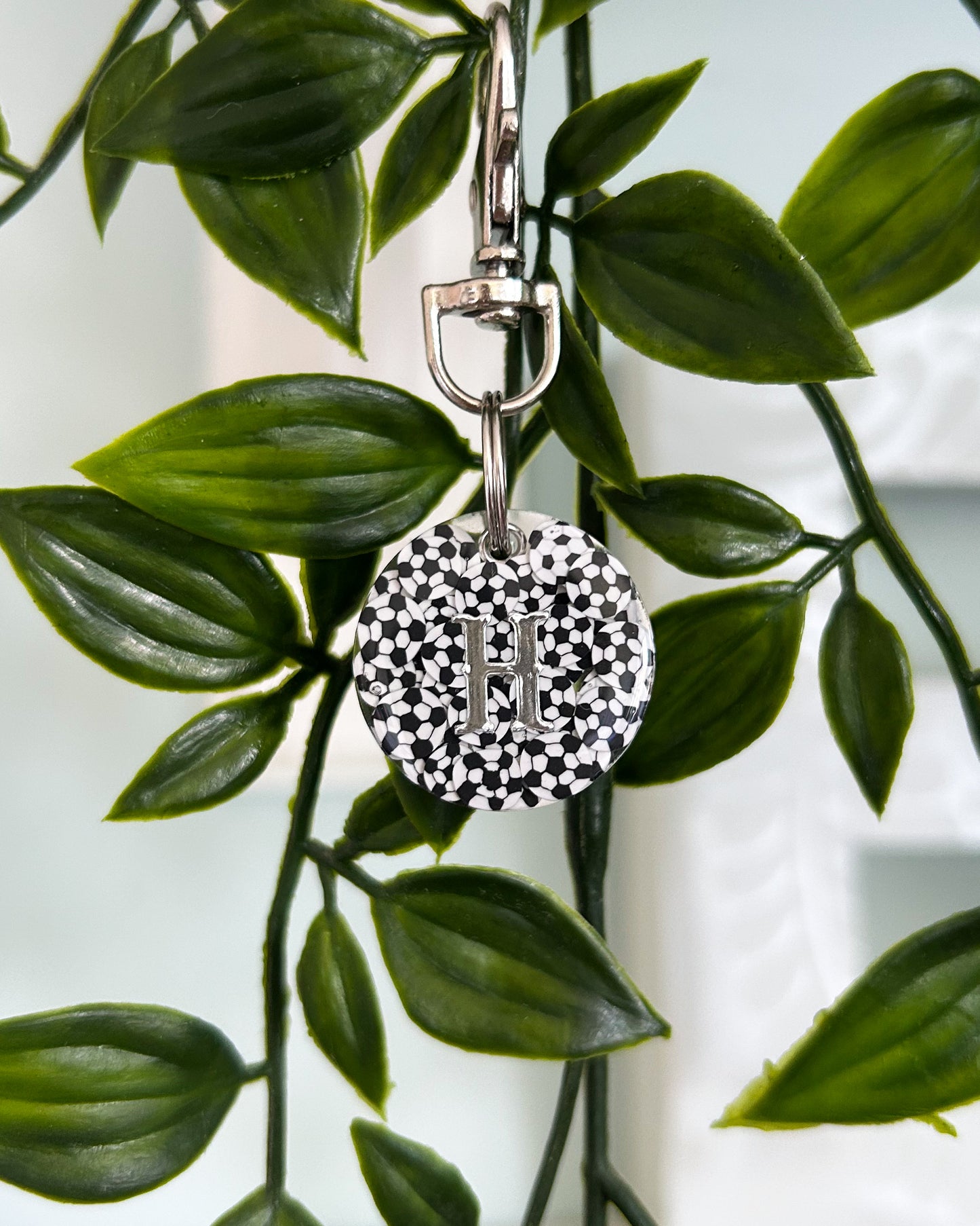 Football Resin ID Dog Tag / Pet Tag / Keyring