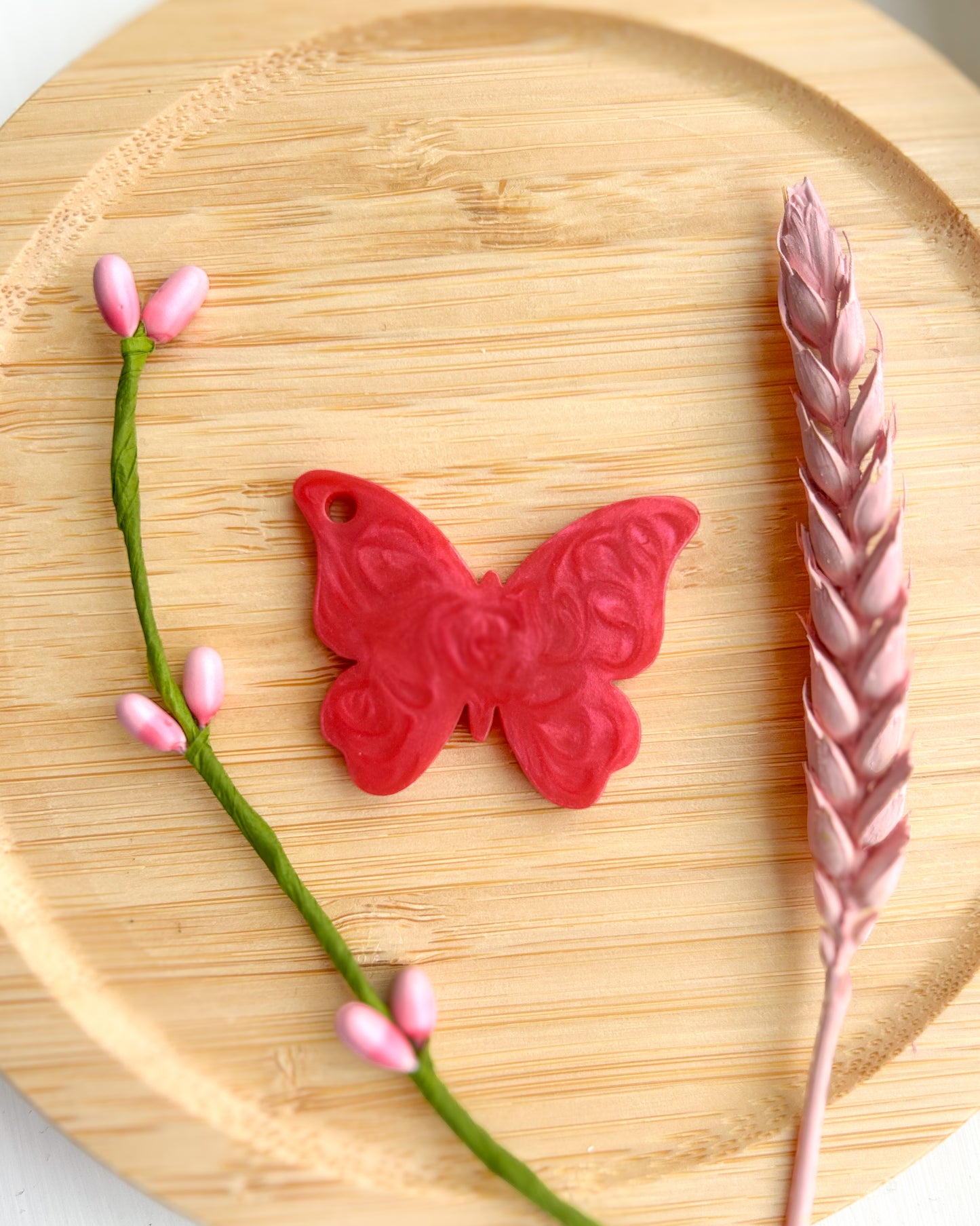 Butterfly Resin ID Dog Tag / Pet Tag / Keyring