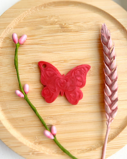 Butterfly Resin ID Dog Tag / Pet Tag / Keyring