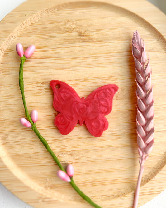Butterfly Resin ID Dog Tag / Pet Tag / Keyring