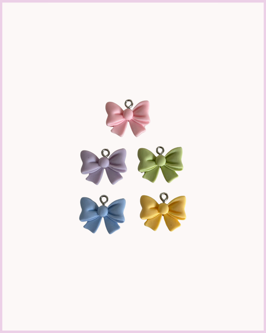 Coloured Bow Charm