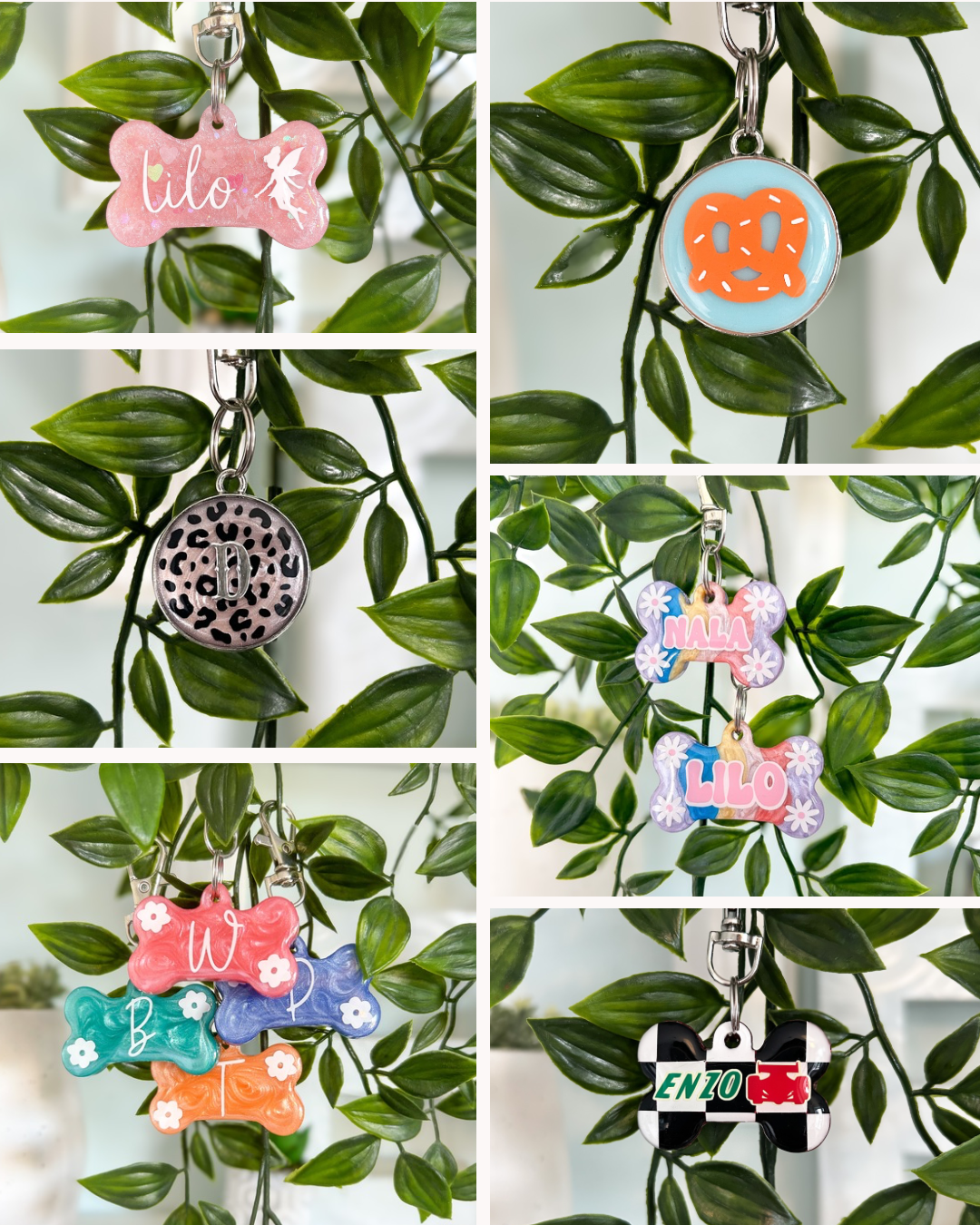 Custom Resin ID Dog Tag / Pet Tag / Keyring
