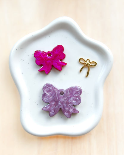 Bow Resin ID Dog Tag / Pet Tag / Keyring