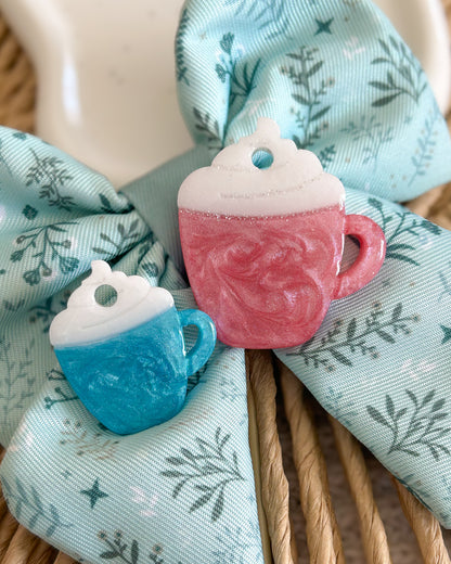 Hot Chocolate Mug Resin ID Dog Tag / Pet Tag / Keyring
