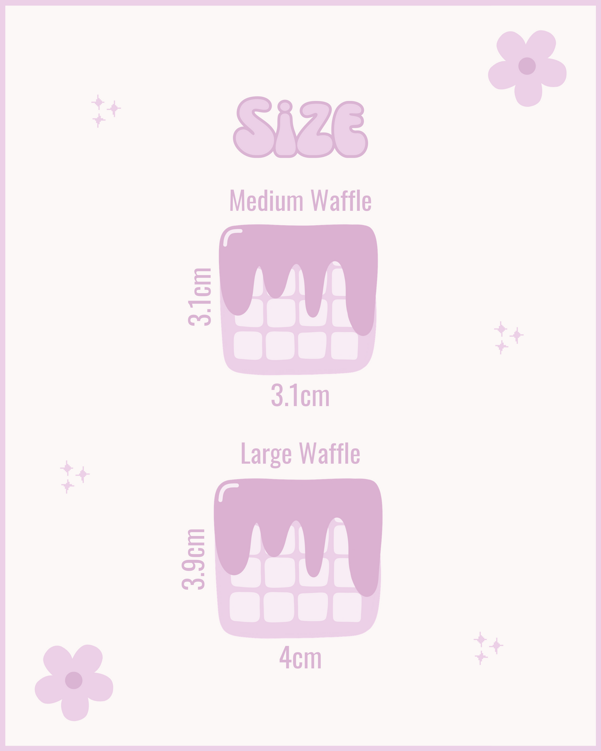 Waffle Resin ID Dog Tag / Pet Tag / Keyring