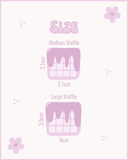 Waffle Resin ID Dog Tag / Pet Tag / Keyring